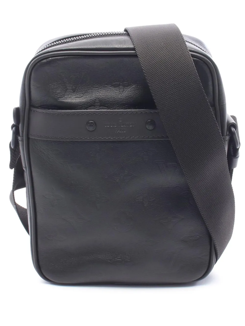 Louis Vuitton Pre-Owned 2019 Monogram Shadow Danube PM Umhängetasche - Schwarz
