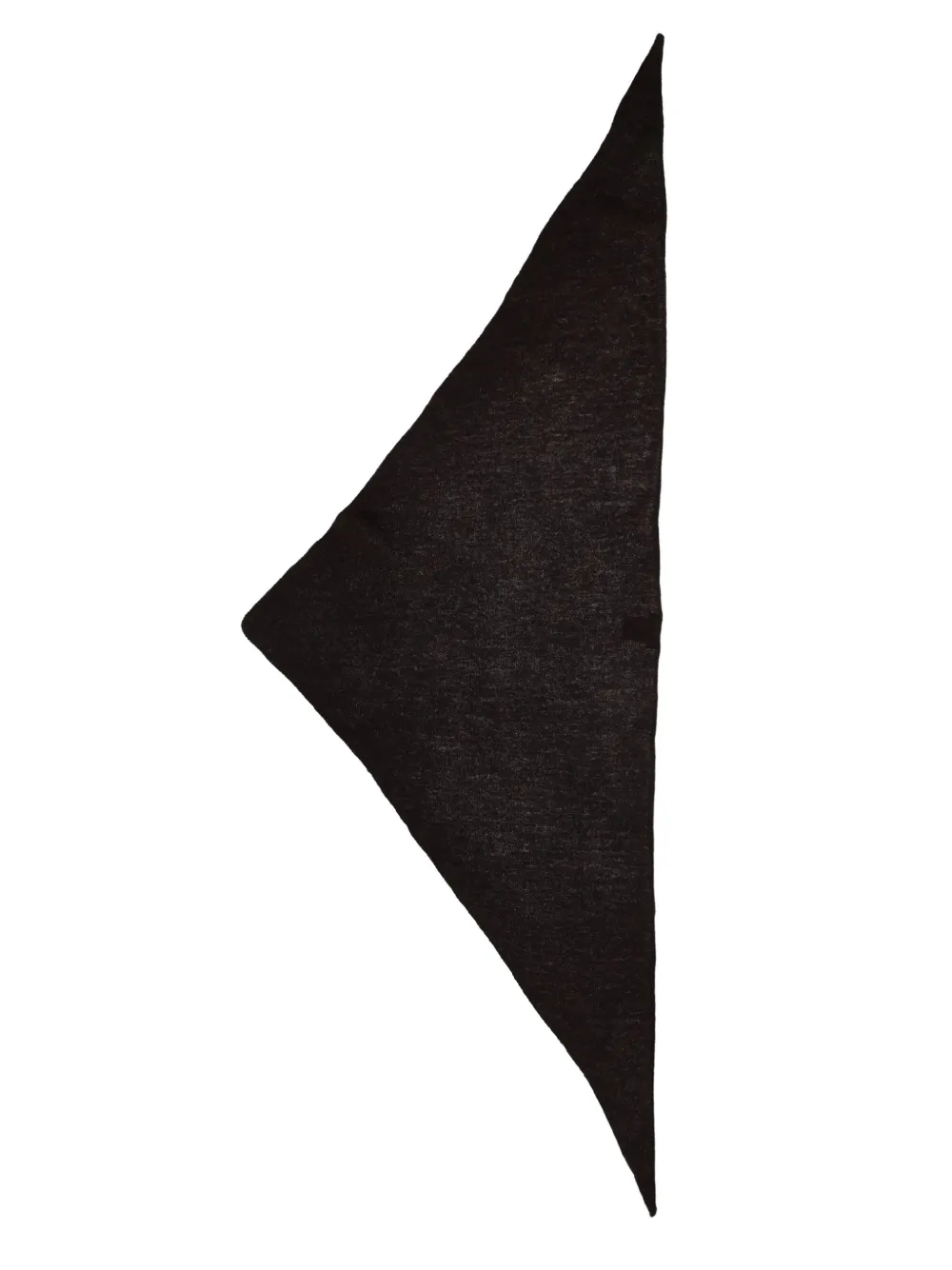 Alysi triangular knitted scarf Bruin