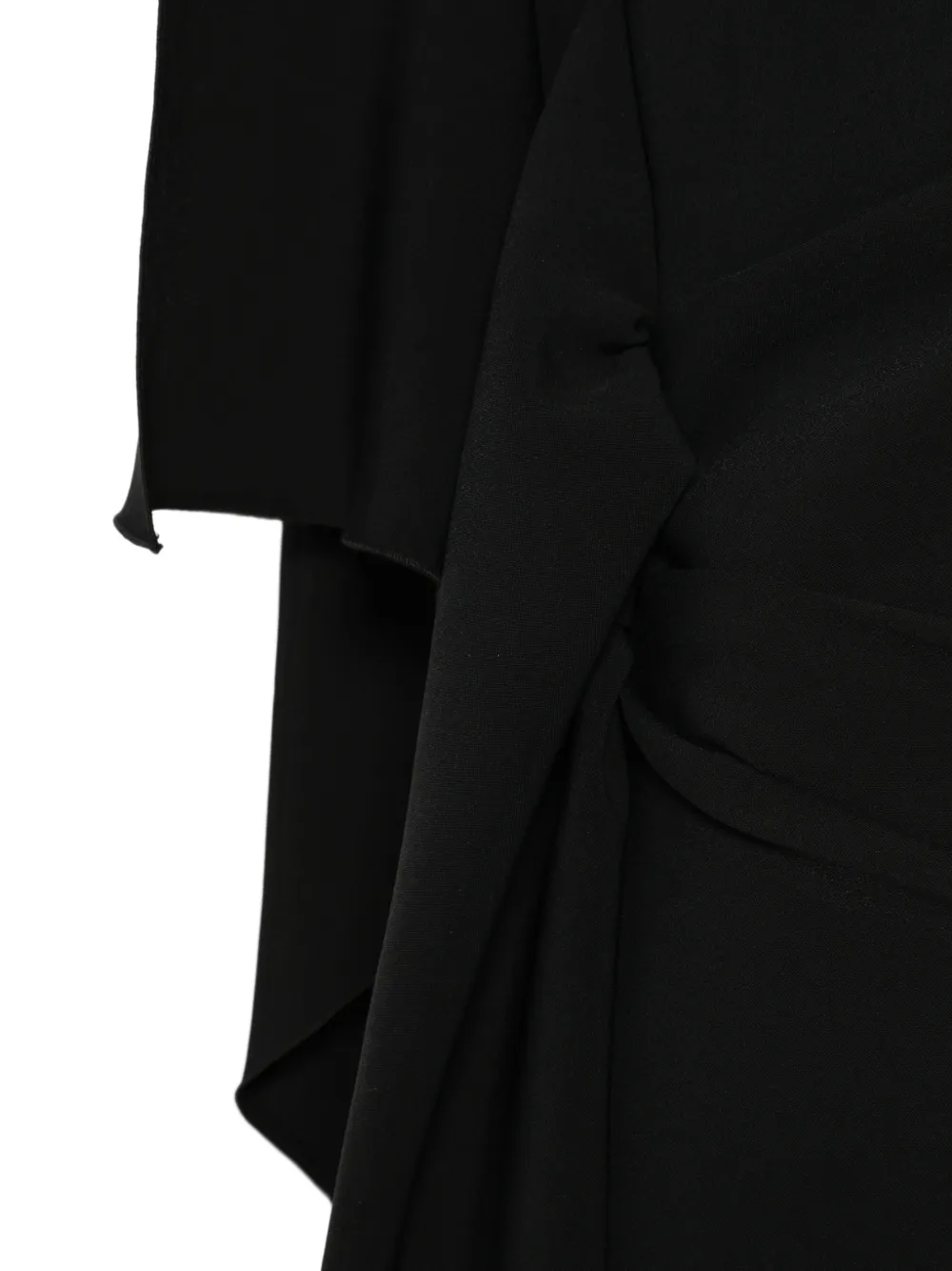 MSGM draped-detail mini dress Zwart