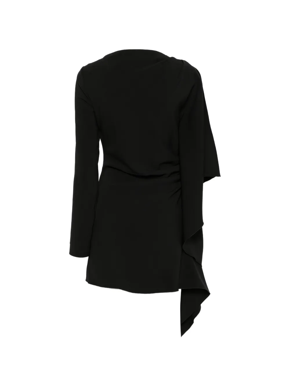 MSGM draped-detail mini dress Zwart