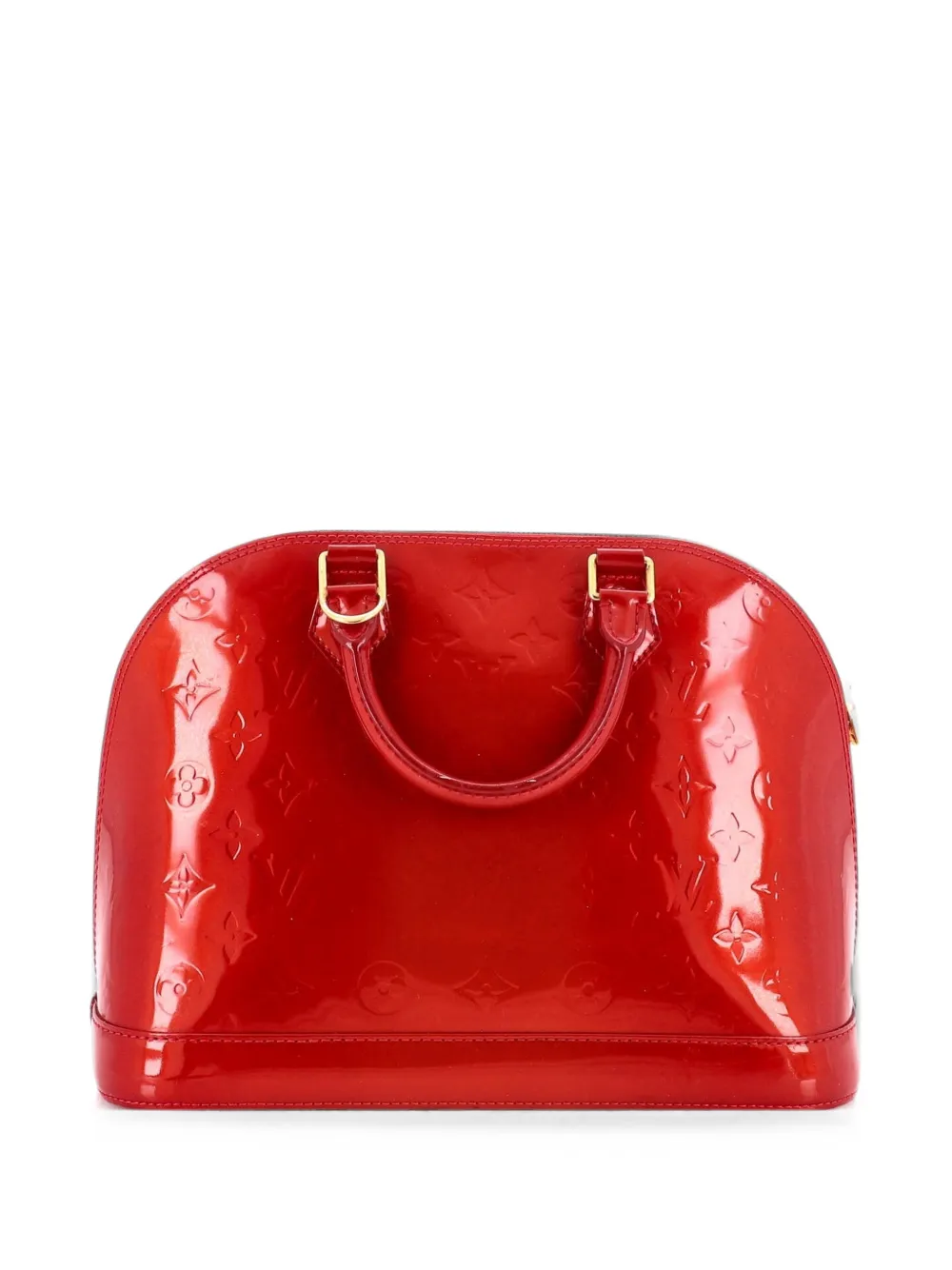 Louis Vuitton Pre-Owned Alma Vernis PM Satchel-Tasche mit Monogramm - Rot