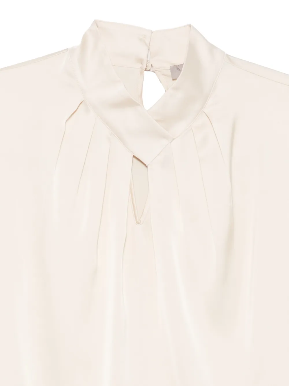 D.Exterior Geplooide blouse Beige