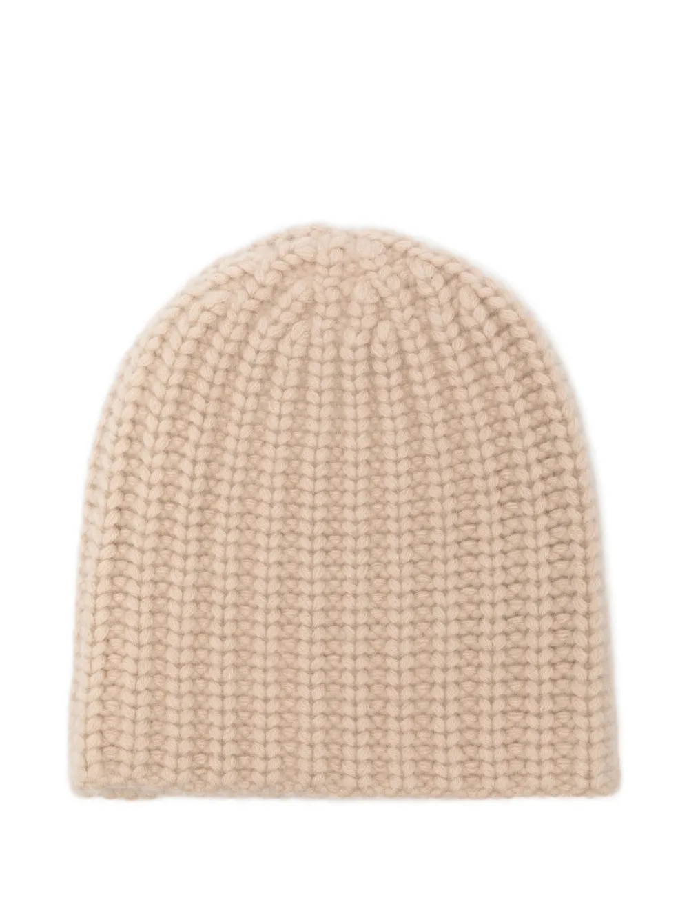 Liska Michaela chunky-knit beanie hat - Nude