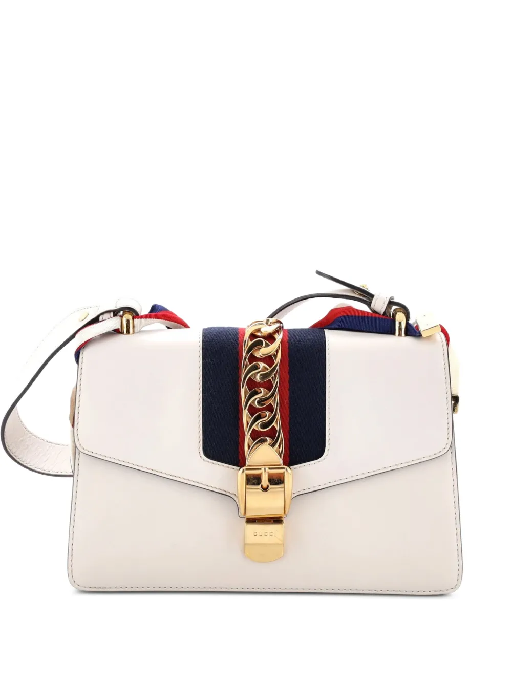Gucci Pre-Owned Sylvie Leather Small shoulder bag - White