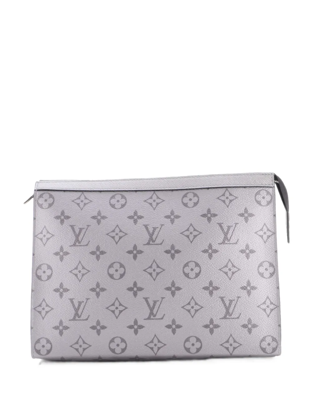 Louis Vuitton Pre-Owned Pochette Voyage Reverse Monogram Eclipse Canvas MM Clutch - Grau
