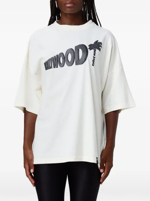 Palm Angels playera oversize con logo estampado