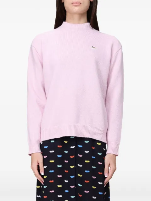 Fiorucci logo-patch Merino wool sweater