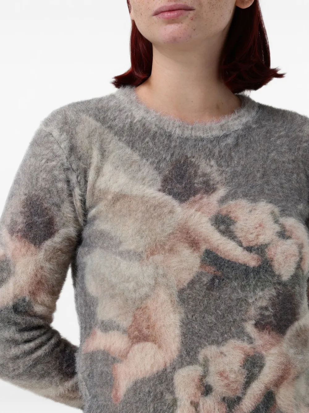 Fiorucci Angels-intarsia sweater Grijs