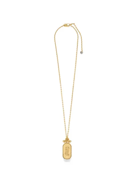 Saint Laurent Cassandre tablet necklace in metal