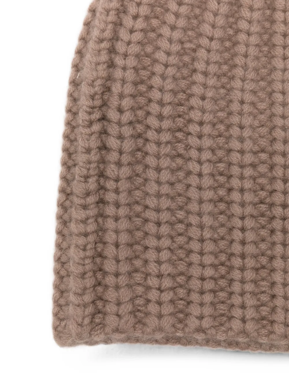 Liska Grofgebreide kasjmier muts Beige