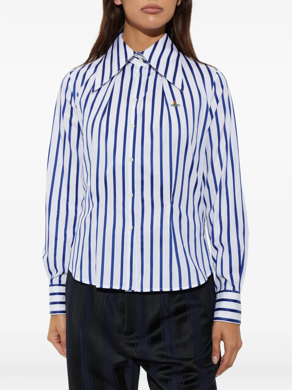 Vivienne Westwood Violin striped shirt Wit