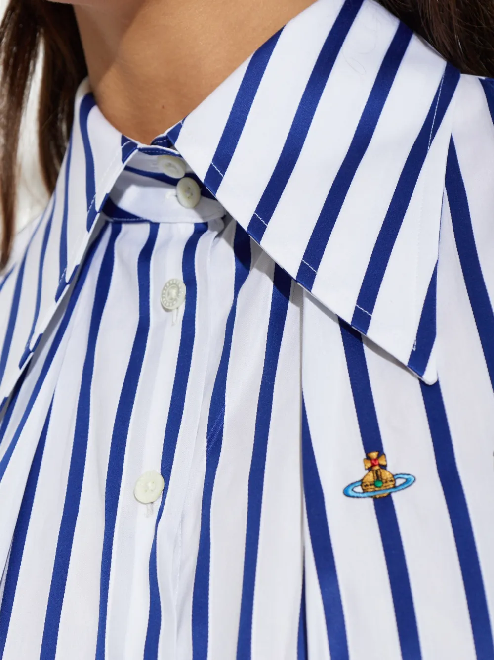 Vivienne Westwood Violin striped shirt Wit