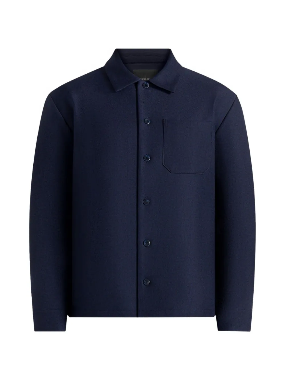 Manière De Voir Valentin - classic tailored long-sleeve shirt - navy
