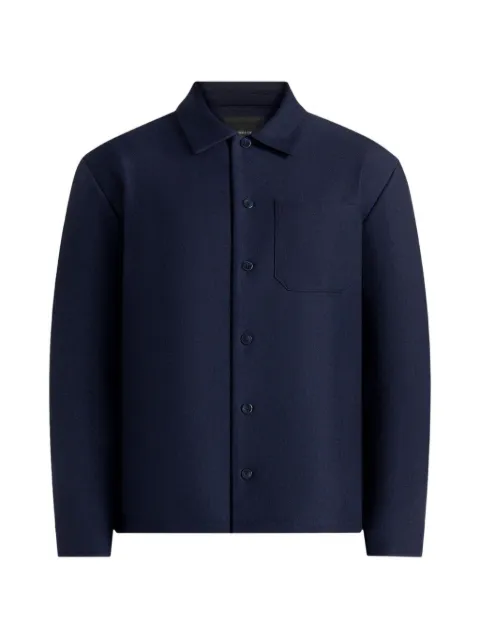 Manière De Voir Valentin - chemise classique à manches longues - bleu marine