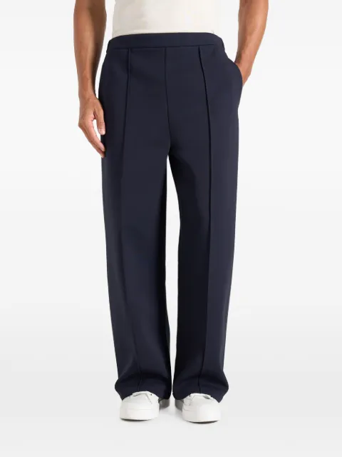 Manière De Voir Jerome in navy wide leg neoprene pants