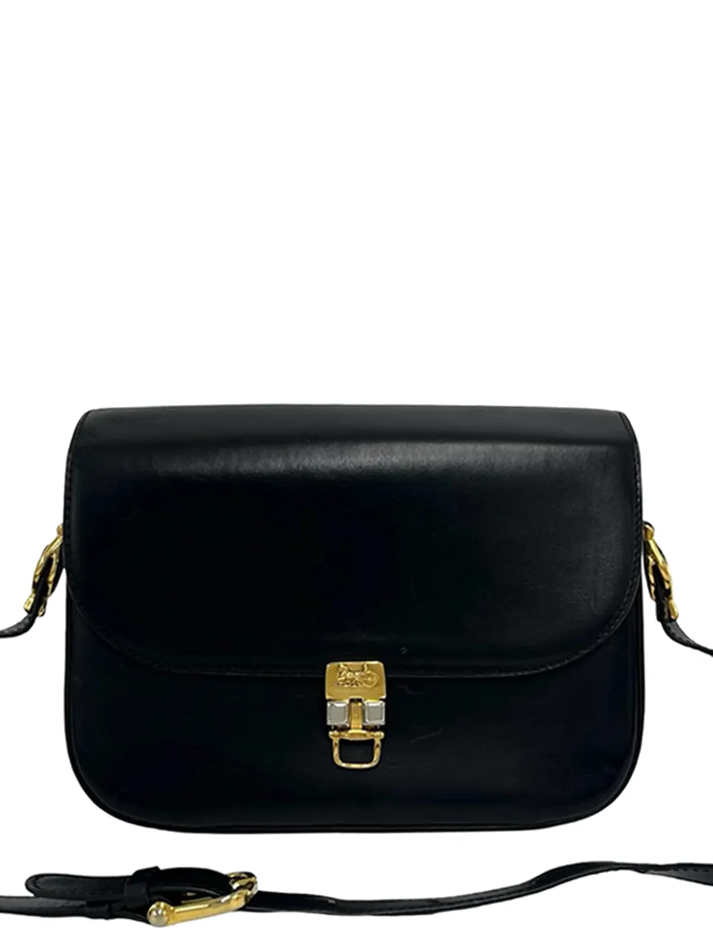 Celine Pre-Owned 2000-2026 Leather Horse Carriage crossbody bag - Black