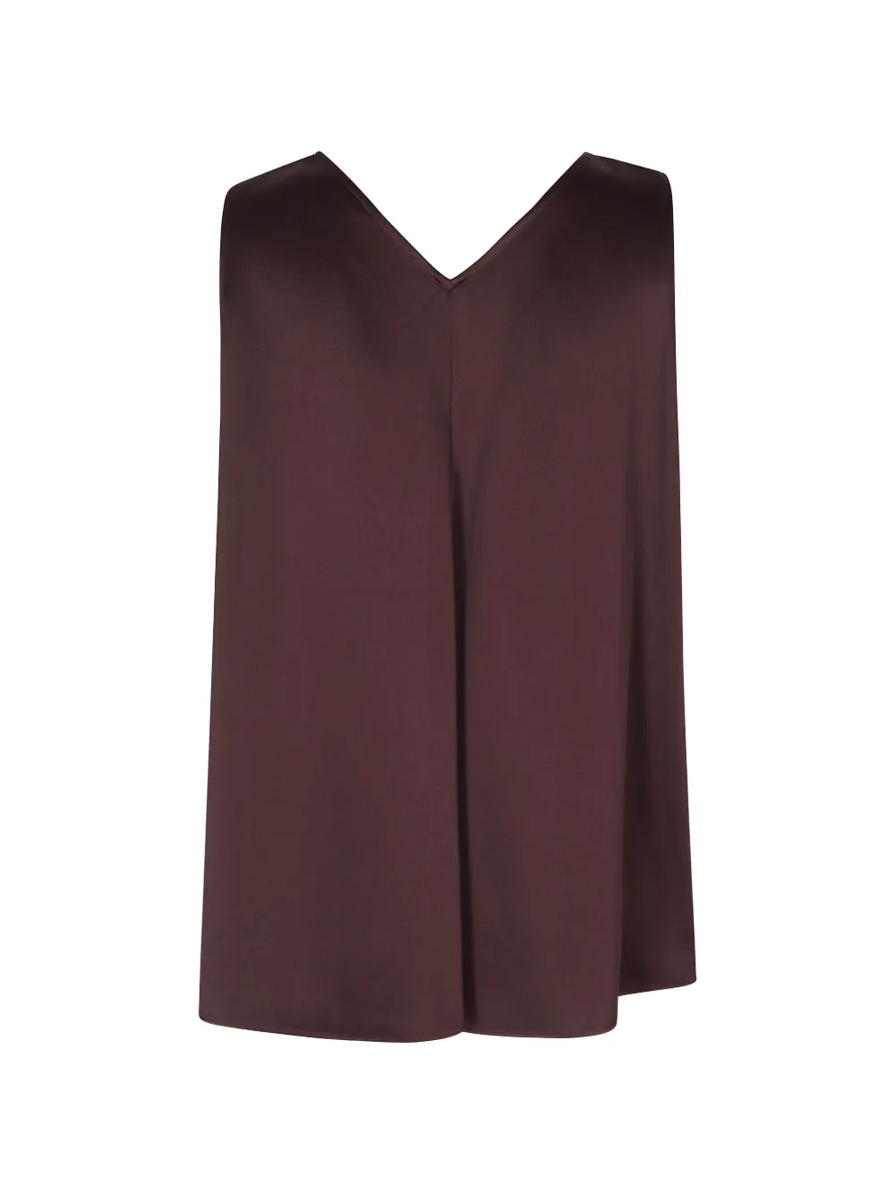 Antonelli Bergamo V-neck satin top Rood