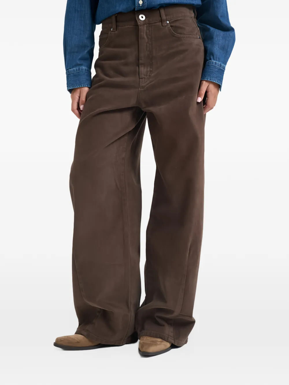 Weekend Max Mara wide-leg trousers Bruin