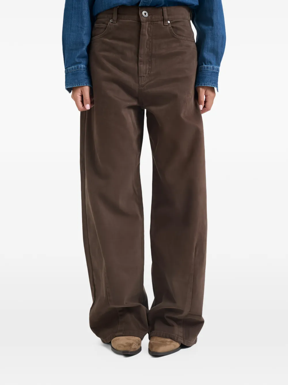 Weekend Max Mara wide-leg trousers Bruin