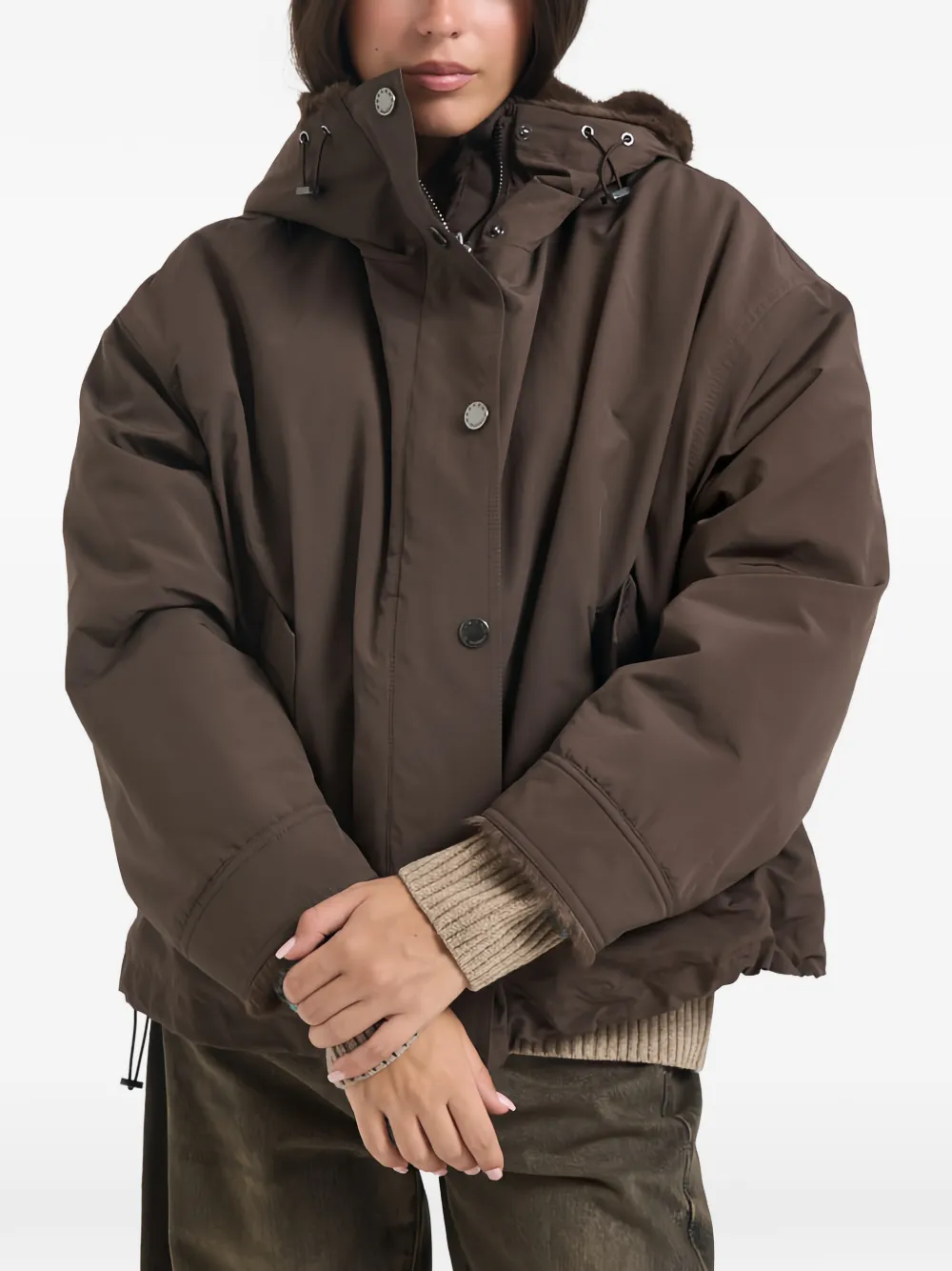 Weekend Max Mara reversible hooded jacket Bruin