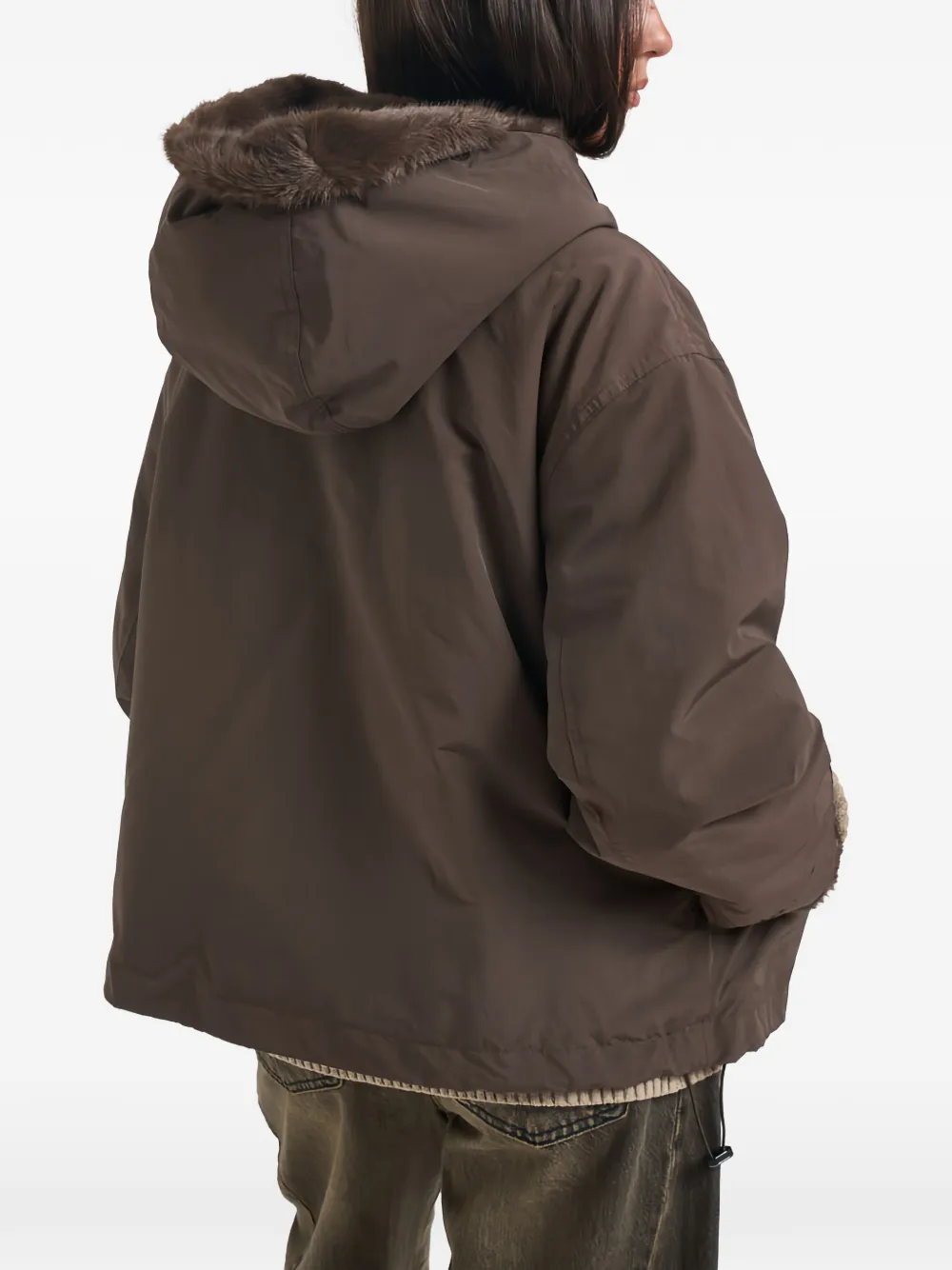 Weekend Max Mara reversible hooded jacket Bruin
