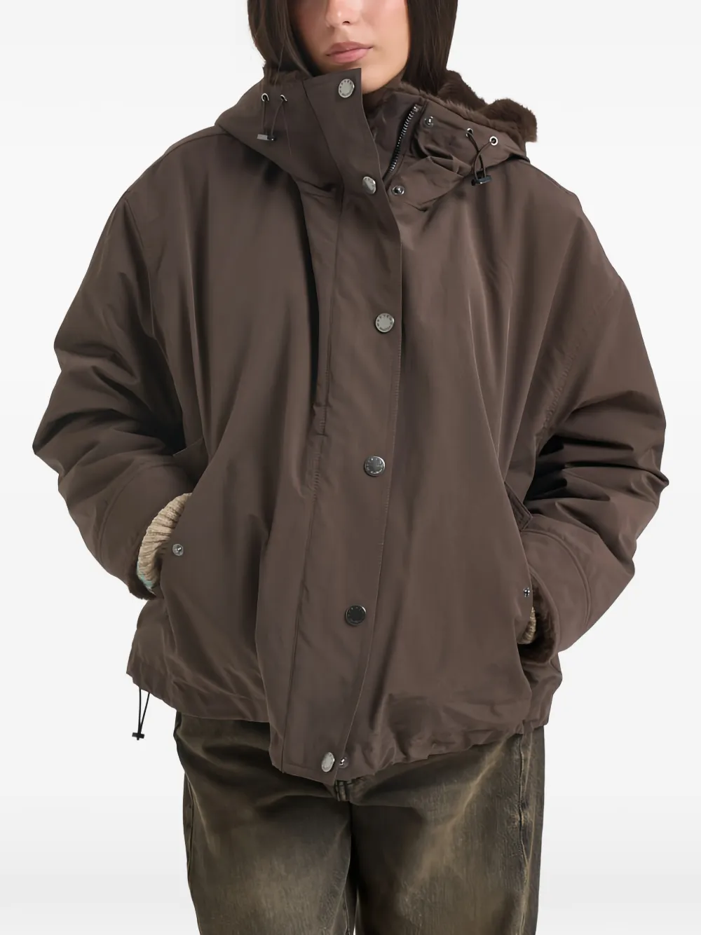 Weekend Max Mara reversible hooded jacket Bruin