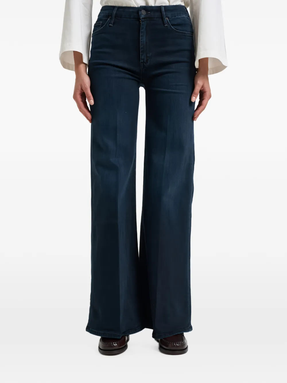 MOTHER high-waisted wide-leg jeans - Blu