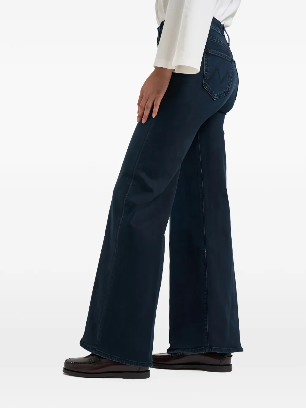 MOTHER Jeans met wijde pijpen Blauw