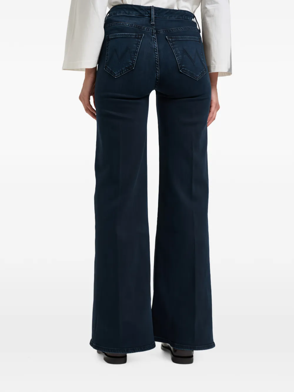 MOTHER Jeans met wijde pijpen Blauw