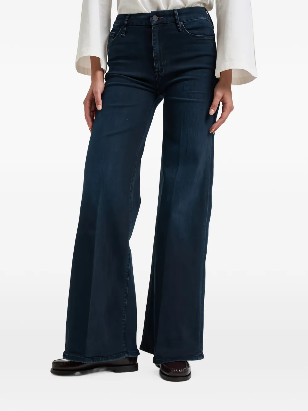 MOTHER Jeans met wijde pijpen Blauw