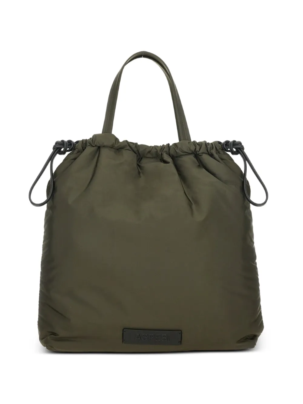 ASPESI Schultertasche mit Kordelzug - Grün