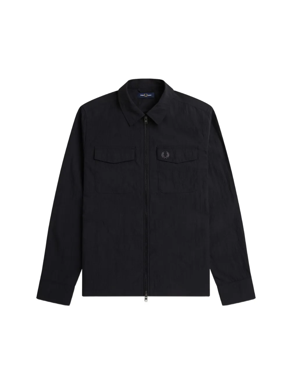 Fred Perry Shirtjack met klepzak Zwart