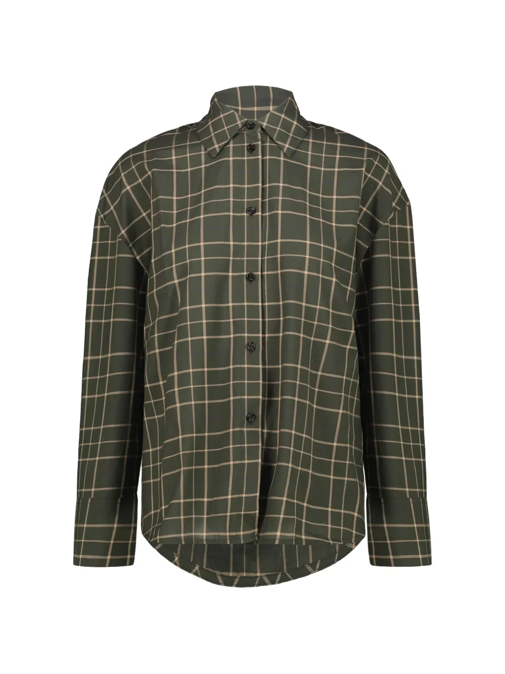 TOTEME Boxy shirt pine/popcorn - Grün