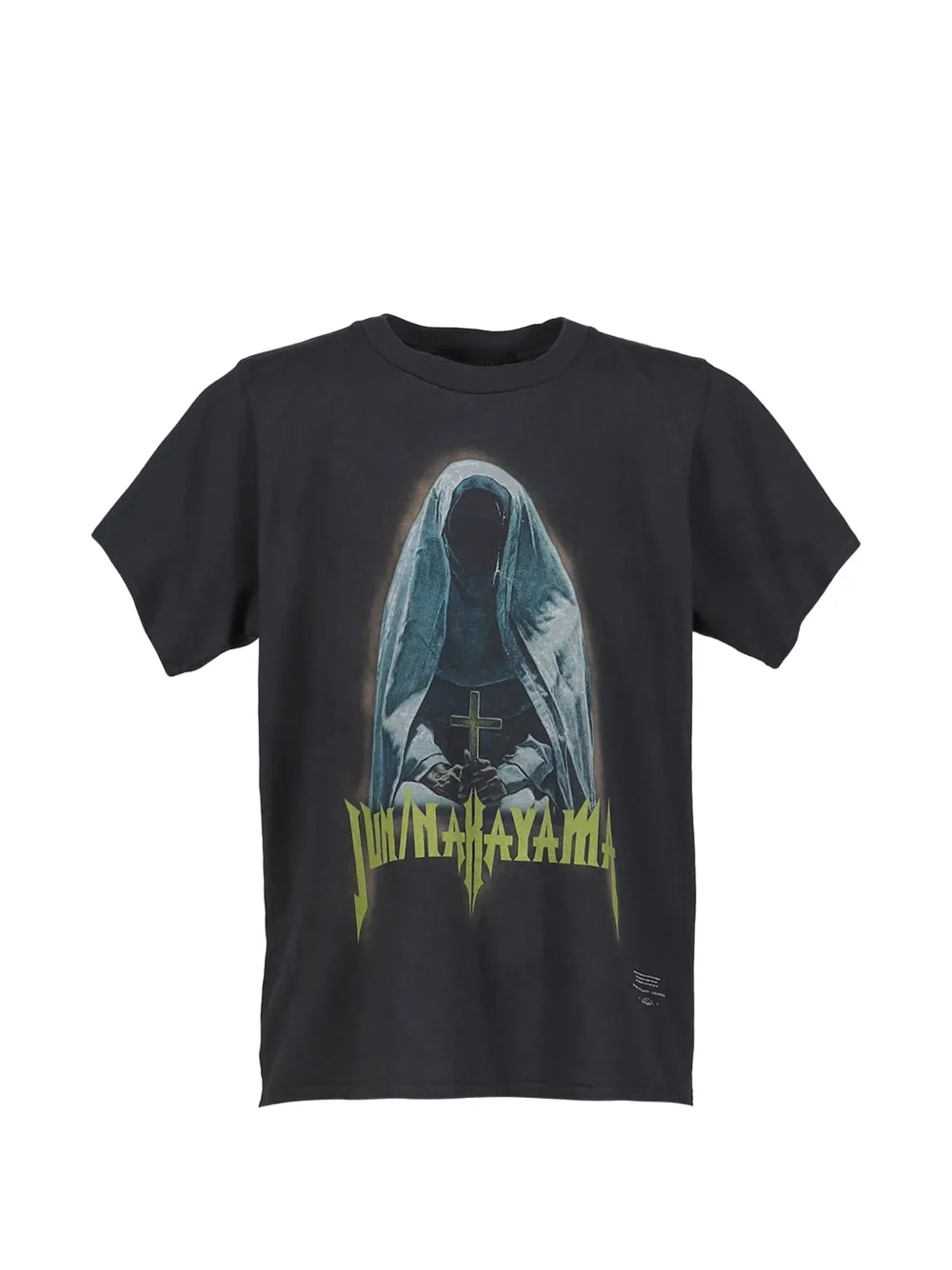 JUN/NAKAYAMA Nun graphic-print washed-effect T-shirt