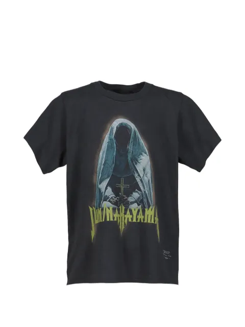 JUN/NAKAYAMA Nun graphic-print washed-effect T-shirt