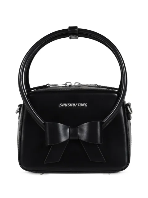 SHUSHU/TONG bow-detail leather tote bag