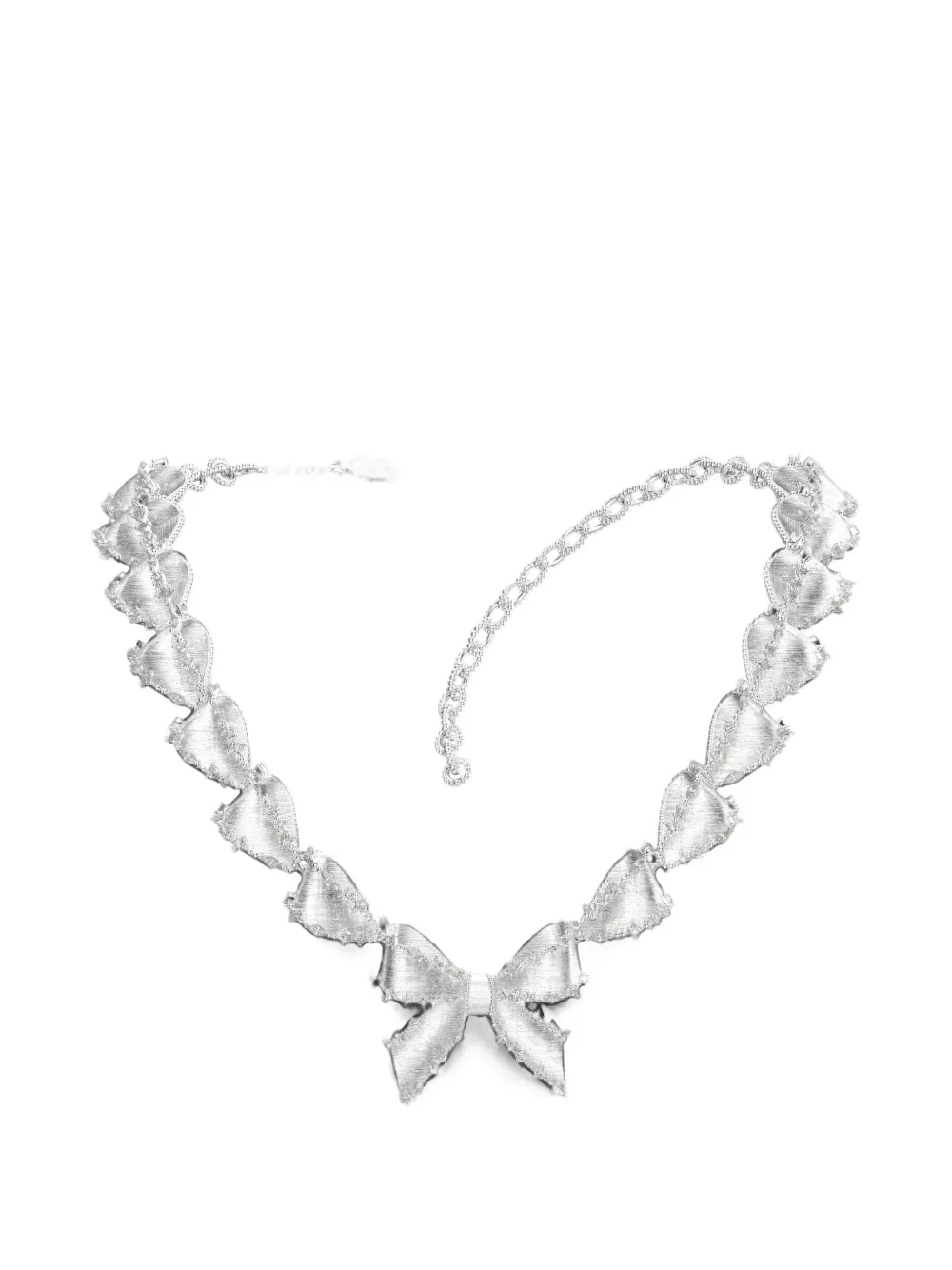 SHUSHU/TONG × YVMIN bow-detail necklace