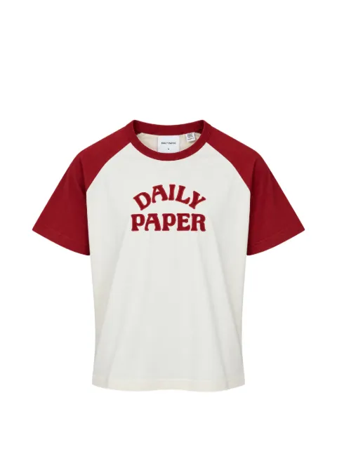Daily Paper logo-embroidered raglan-sleeve T-shirt