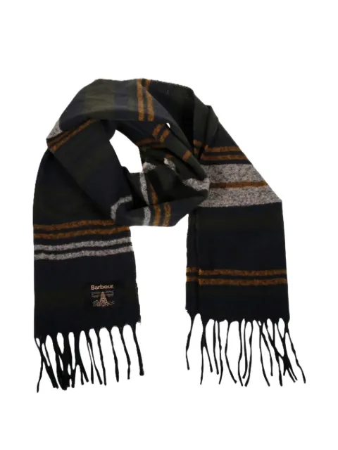 Barbour Alston fringed scarf