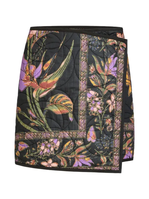 Marie Oliver Orca quilted floral-print mini skirt