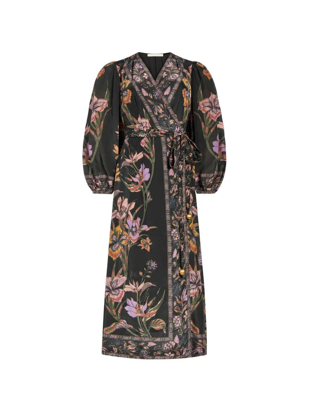 Marie Oliver Everette floral-print wrap midi dress
