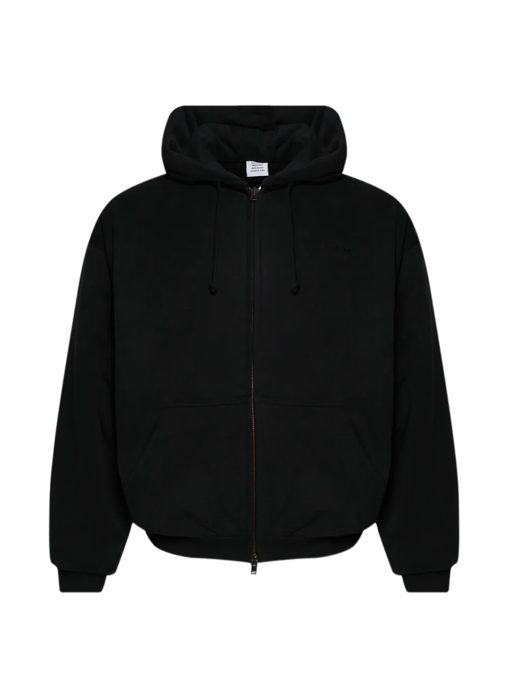 VETEMENTS puffed zip-up hoodie