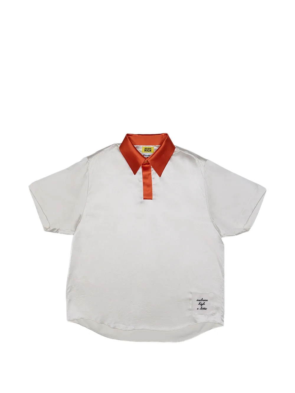 Melrose High x Lotto Ivy League silk polo shirt