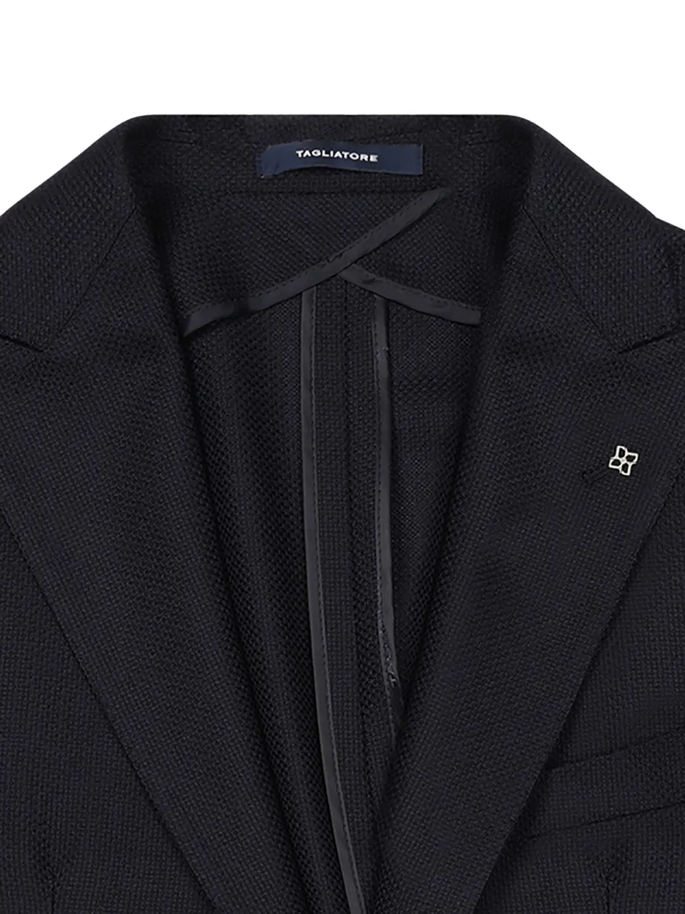 Tagliatore peak-lapel single-breasted blazer Blauw