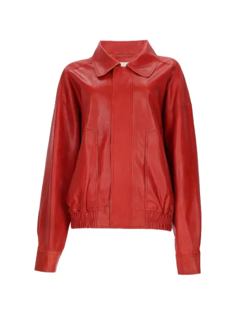 Alysi leather bomber jacket