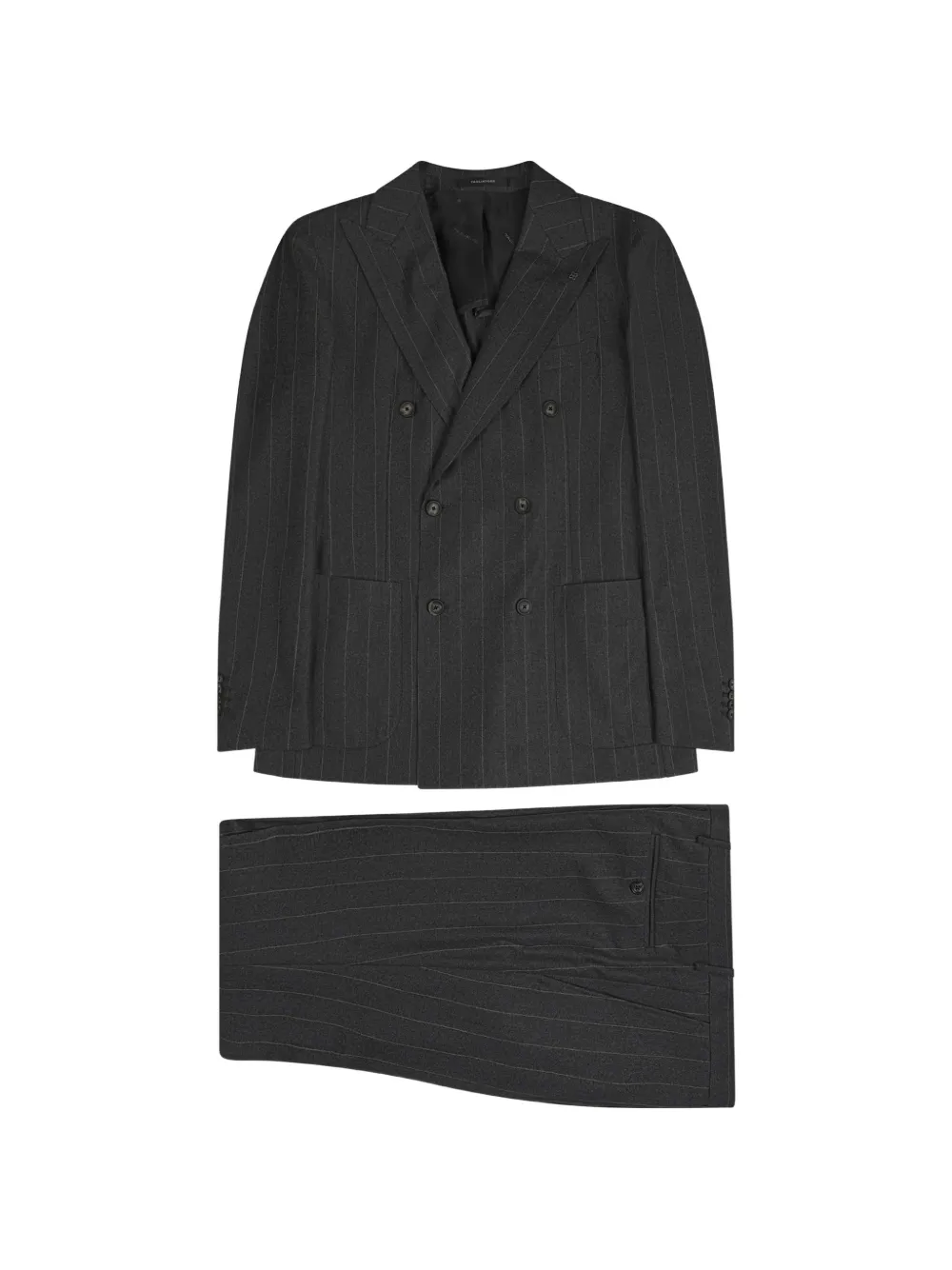 Tagliatore pinstripe double-breasted suit - Grigio