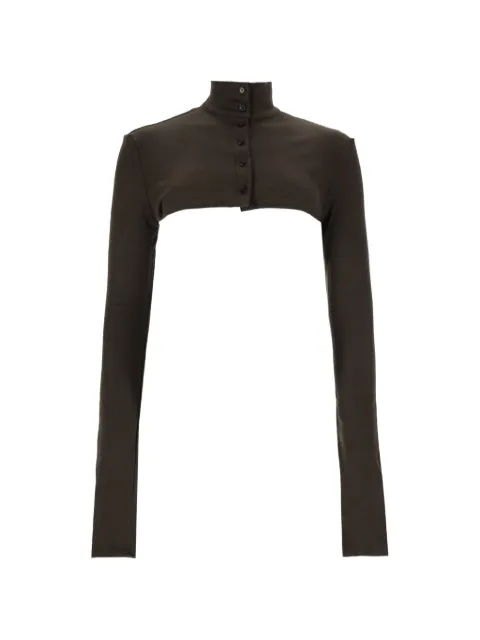 Alysi button-up cropped cardigan