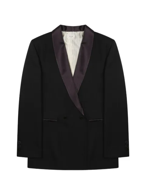 Alysi satin-lapel double-breasted jacket
