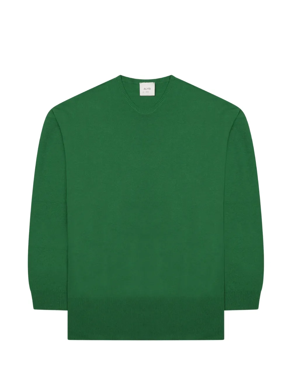 Alysi V-neck knitted sweater Groen