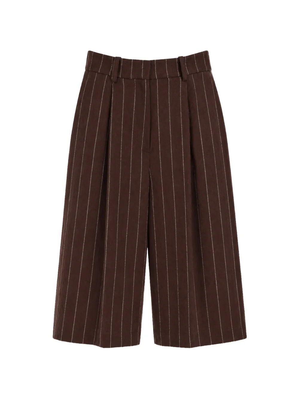 Alysi pinstripe-print virgin-wool shorts
